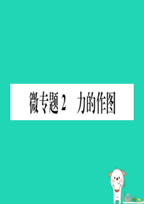 2019春八年级物理下册 微专题2 力的作图习题课件 （新版）新人教版