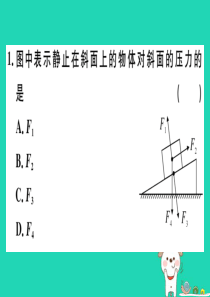 2019春八年级物理全册 第八章 压强小结与复习习题课件 （新版）沪科版