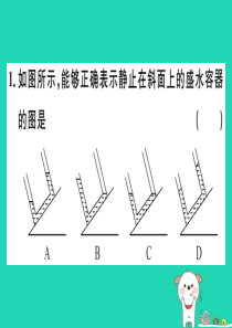 2019春八年级物理全册 第八章 第二节 科学探究 液体的压强（第2课时 液体压强的应用）习题课件 