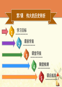 2019春八年级历史下册 第三单元 中国特色社会主义道路 第7课 伟大的历史转折导学课件 新人教版