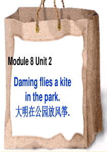 2019版三年级英语下册 Module 8 Unit 2 Daming flies a kite i