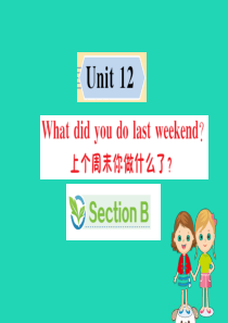 2019版七年级英语下册 Unit 12 What did you do last weekend 