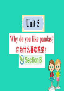 2019版七年级英语下册 Unit 5 Why do you like pandas Section