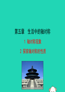 2019版七年级数学下册 第五章 生活中的轴对称 1 轴对称现象 & 2 探索轴对称的性质教学课件 