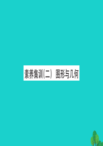 2019版二年级数学下册 总复习 素养集训（二）图形与几何习题课件 北师大版