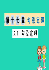 2019版八年级数学下册 第十七章 勾股定理 17.1 勾股定理训练课件 （新版）新人教版