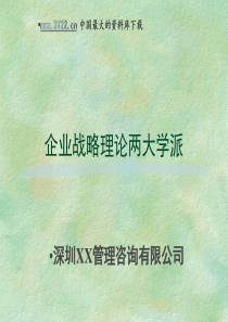 战略管理的两大主要学派(1)