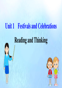 2019-2020学年新教材高中英语 Unit 1 Festivals and Celebratio