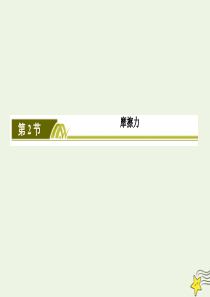 2019-2020学年新教材高中物理 第三章 相互作用——力 2 摩擦力课件 新人教版必修1