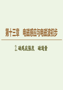 2019-2020学年新教材高中物理 第13章 电磁感应与电磁波初步 2 磁感应强度 磁通量课件 新