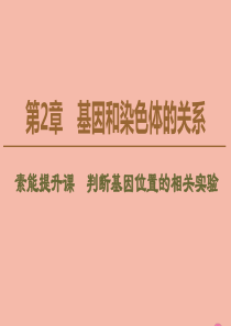 2019-2020学年新教材高中生物 第2章 基因和染色体的关系 素能提升课 判断基因位置的相关实验