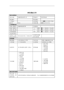 战略规划高级专员岗位说明书