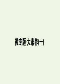 2019-2020学年新教材高中化学 第一章 物质及其变化 微专题 1课件 新人教版必修第一册