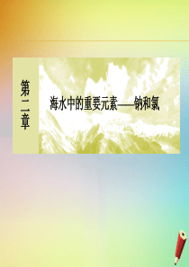 2019-2020学年新教材高中化学 第二章 海水中的重要元素——钠和氯章末整合提升课件 新人教版必