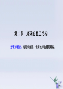 2019-2020学年新教材高中地理 第一章 宇宙中的地球 第二节 地球的圈层结构课件 中图版必修第