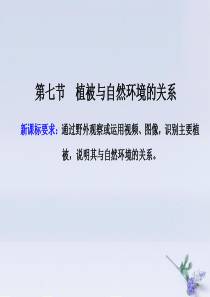 2019-2020学年新教材高中地理 第二章 自然地理要素及现象 第七节 植被与自然环境的关系课件 