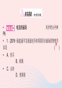 2019-2020学年九年级物理全册 第14章 第3节 电流的磁场 第1课时 电流的磁场课件 （新版