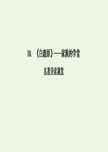 2019-2020学年高中语文 第五单元 家庭的记忆 2 白鹿原课件 新人教版选修《中国小说欣赏》