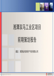 合富辉煌-湘潭金鸿地产双马工业区前期策划报告-150页