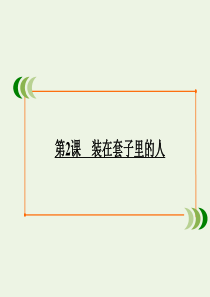 2019-2020学年高中语文 第1单元 中外小说 第2课 装在套子里的人课件 新人教版必修5