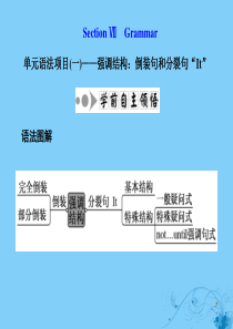 2019-2020学年高中英语 Unit 23 Conflict Section Ⅶ Grammar