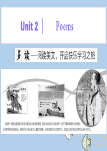 2019-2020学年高中英语 Unit 2 Poems Section Ⅰ Warming Up 