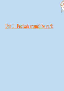 2019-2020学年高中英语 Unit 1 Festivals around the world 