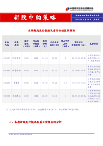 新股申购策略