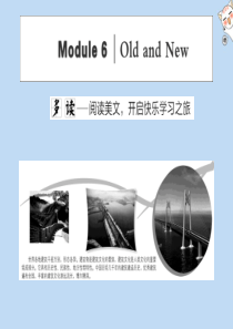 2019-2020学年高中英语 Module 6 Old and New Section Ⅰ Int