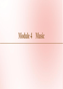 2019-2020学年高中英语 Module 4 Music Section Ⅰ Warming U