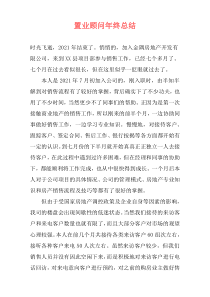 置业顾问年终总结