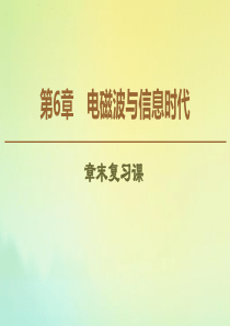 2019-2020学年高中物理 第6章 章末复习课课件 鲁科版选修1-1