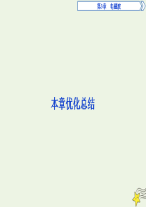 2019-2020学年高中物理 第3章 电磁波 本章优化总结课件 鲁科版选修3-4