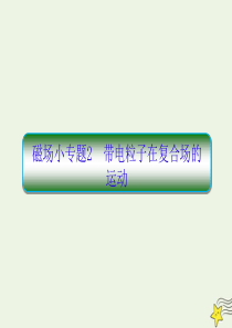 2019-2020学年高中物理 第3章 磁场 小专题2 带电粒子在复合场的运动课件 新人教版选修3-