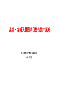 武汉盘龙龙城天居园项目整合推广策略