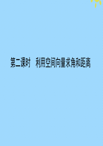 2019-2020学年高中数学 第三章 空间向量与立体几何 3.2.2 利用空间向量求角和距离课件 