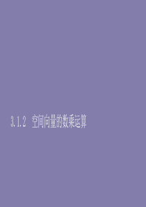 2019-2020学年高中数学 第三章 空间向量与立体几何 3.1 空间向量及其运算 3.1.2 空