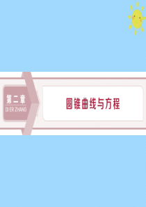 2019-2020学年高中数学 第二章 圆锥曲线与方程 2.1.1 椭圆及其标准方程课件 新人教A版