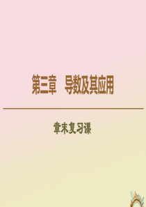 2019-2020学年高中数学 第3章 导数及其应用章末复习课课件 新人教B版选修1-1