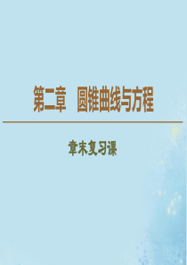 2019-2020学年高中数学 第2章 圆锥曲线与方程章末复习课课件 北师大版选修1-1