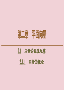 2019-2020学年高中数学 第2章 平面向量 2.1.1 向量的概念课件 新人教B版必修4