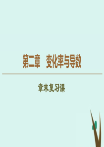 2019-2020学年高中数学 第2章 变化率与导数章末复习课课件 北师大版选修2-2