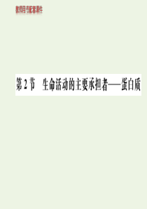 2019-2020学年高中生物 第2章 组成细胞的分子 第2节 生命活动的主要承担者—蛋白质课件 新