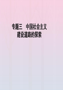 2019-2020学年高中历史 专题3 中国社会主义建设道路的探索专题整合拓展课件 人民版必修2