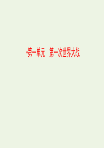 2019-2020学年高中历史 第一单元 第一次世界大战 1 第一次世界大战的爆发课件 新人教版选修