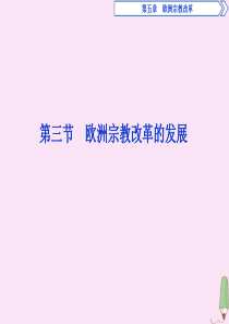 2019-2020学年高中历史 第五章 欧洲宗教改革 第三节 欧洲宗教改革的发展课件 北师大版选修1