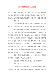 关于捕鱼的作文五篇