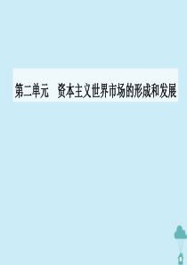 2019-2020学年高中历史 第二单元 资本主义世界市场的形成和发展 第8课 第二次工业革命课件 