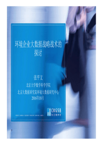 环境企业大数据战略战术的探讨