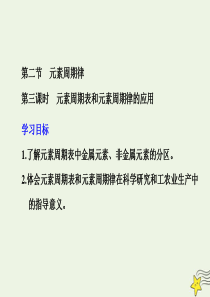 2019-2020学年高中化学 第一章 物质结构 元素周期律 第二节 元素周期律 第三课时 元素周期